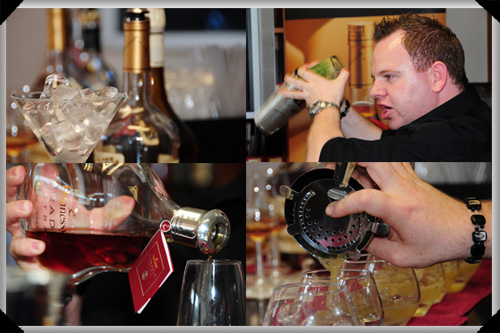Alan mixes the Hennessy cognac cocktails Alan mixes the Hennessy cognac cocktails