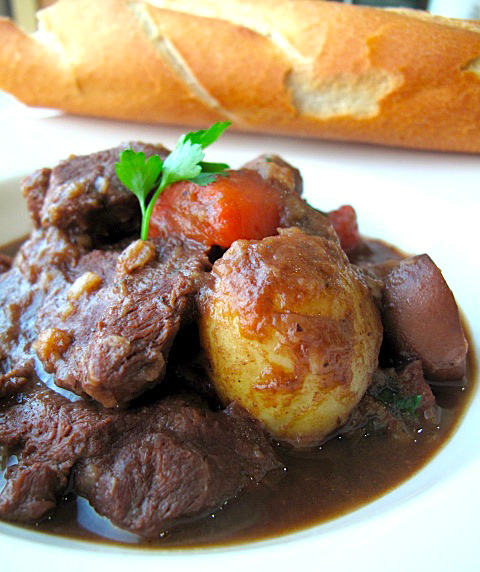 Guinness Beef Stew with Bitter Chocolate