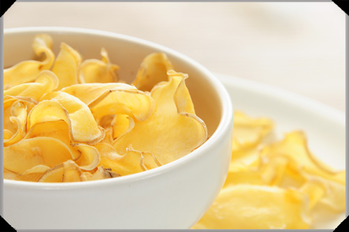 Oven-dried potato crisps Oven-dried potato crisps